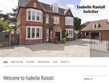 Tablet Screenshot of isabelle-rastall.org